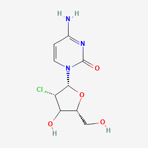 molecular formula C9H12ClN3O4 B12410364 4-amino-1-[(2R,3S,5R)-3-chloro-4-hydroxy-5-(hydroxymethyl)oxolan-2-yl]pyrimidin-2-one 