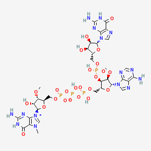 molecular formula C33H45N15O24P4 B12410370 3'Ome-m7GpppAmpG 