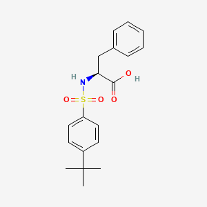 molecular formula C19H23NO4S B12410388 N-([4-(Tert-butyl)phenyl]sulfonyl)phenylalanine 