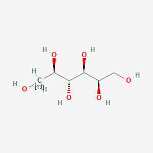 molecular formula C6H14O6 B12410409 (2R,3R,4S,5R)-(113C)hexane-1,2,3,4,5,6-hexol 