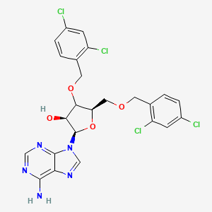 molecular formula C24H21Cl4N5O4 B12410412 3,5-Bis-O-(2,4-dichlorobenzyl)adenosine 