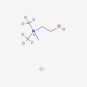 molecular formula C5H14ClNO B12410421 Choline-D6 chloride 