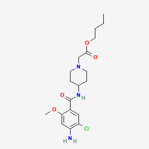 molecular formula C19H28ClN3O4 B1241044 Unii-xvr3JT7pga 