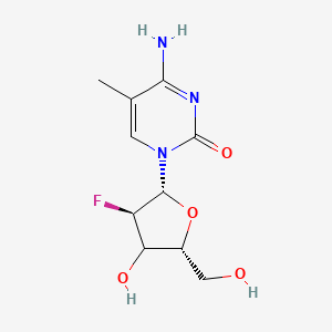 4-amino-1-[(2R,3R,5R)-3-fluoro-4-hydroxy-5-(hydroxymethyl)oxolan-2-yl]-5-methylpyrimidin-2-one