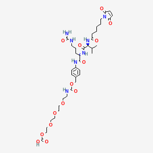 molecular formula C38H57N7O14 B12410533 MC-Val-Cit-PABA-amide-PEG4-COOH 