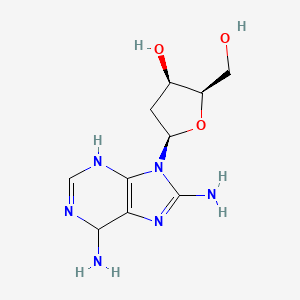 (2R,3R,5R)-5-(6,8-diamino-3,6-dihydropurin-9-yl)-2-(hydroxymethyl)oxolan-3-ol