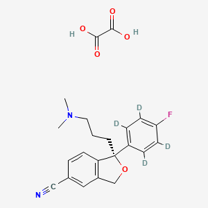 molecular formula C22H23FN2O5 B12410583 (R)-Citalopram-d4 (oxalate) 