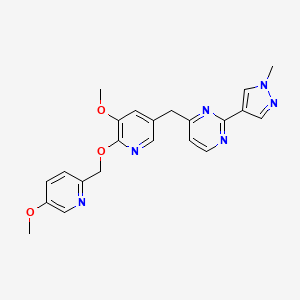 molecular formula C22H22N6O3 B12410591 Csf1R-IN-7 