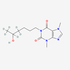 1-(4,4,5,6,6,6-Hexadeuterio-5-hydroxyhexyl)-3,7-dimethylpurine-2,6-dione