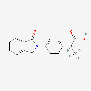 molecular formula C17H15NO3 B12410628 Indoprofen-d3 