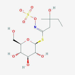 1-S-[3-hydroxy-3-methyl-N-(sulfonatooxy)pentanimidoyl]-1-thio-beta-D-glucopyranose
