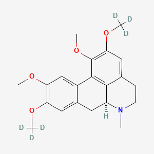 molecular formula C21H25NO4 B12410634 Glaucine-d6 