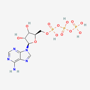 [[(2R,4R,5R)-5-(6-aminopurin-9-yl)-3,4-dihydroxyoxolan-2-yl]methoxy-hydroxyphosphoryl] phosphono hydrogen phosphate