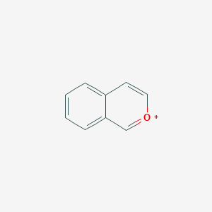 molecular formula C9H7O+ B1241065 Isochromenylium 