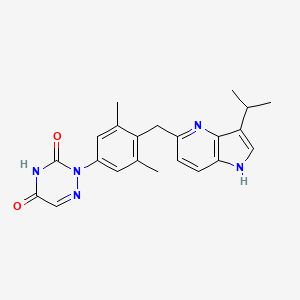 molecular formula C22H23N5O2 B12410657 THR-beta agonist 5 