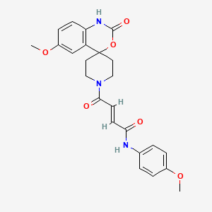 molecular formula C24H25N3O6 B12410682 Chitin synthase inhibitor 6 