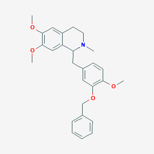 6,7-dimethoxy-1-[(4-methoxy-3-phenylmethoxyphenyl)methyl]-2-methyl-3,4-dihydro-1H-isoquinoline