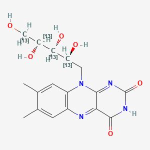 molecular formula C17H20N4O6 B12410700 Riboflavin-13C5 