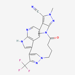 molecular formula C21H17F3N8O B12410707 JH-Xiv-68-3 