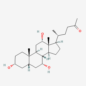 26,27-Dinor-3alpha,6alpha,12alpha-trihydroxy-5beta-cholestan-24-one