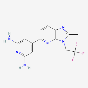 molecular formula C14H13F3N6 B12410713 Dyrk1A-IN-4 