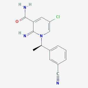 molecular formula C15H13ClN4O B12410736 ADRA1D receptor antagonist 1 free base 