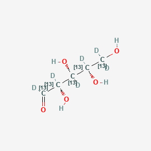 molecular formula C5H10O5 B12410744 Xylose-13C5,d6 