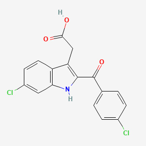 6-Chloro-2-(4-chlorobenzoyl)indol-3-acetic acid