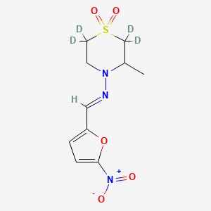 molecular formula C10H13N3O5S B12410771 Nifurtimox-d4 