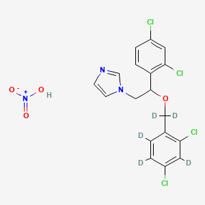 (+/-)-Miconazole-d5 Nitrate (2,4-Dichlorobenzyloxy-d5)