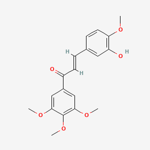 (E)-3-(3-hydroxy-4-methoxyphenyl)-1-(3,4,5-trimethoxyphenyl)prop-2-en-1-one