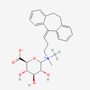 molecular formula C26H31NO6 B12410844 Amitriptyline-N-glucuronide-d3 