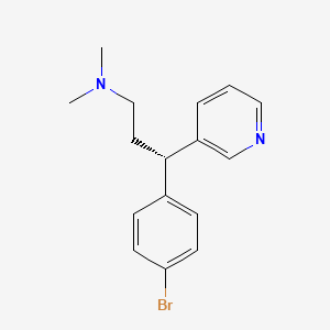 molecular formula C16H19BrN2 B12410863 (3S)-3-(4-bromophenyl)-N,N-dimethyl-3-pyridin-3-ylpropan-1-amine 