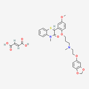 molecular formula C33H36N2O10S B1241090 Levosemotiadil fumarate CAS No. 116476-17-6