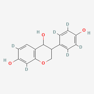 molecular formula C15H14O4 B12410927 Deshydroxyethoxy-2,3-O-(dimethylmethylene) Ticagrelor-d7 