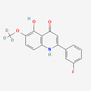 2-(3-Fluorophenyl)-5-hydroxy-6-methoxy-4(1H)-quinolinone-d3