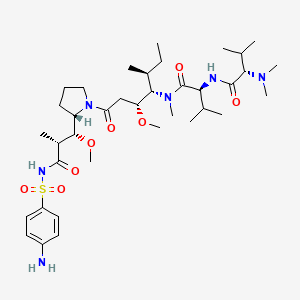 molecular formula C37H64N6O8S B12410945 Aminobenzenesulfonic auristatin E 