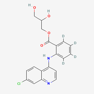 molecular formula C19H17ClN2O4 B12410957 Glafenine-d4 