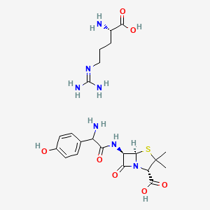 molecular formula C22H33N7O7S B12410983 Amoxicillin (arginine) 