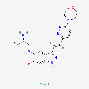 (S,E)-N1-(6-Fluoro-3-(2-(6-morpholinopyridazin-3-yl)vinyl)-1H-indazol-5-yl)butane-1,2-diamine hydrochloride