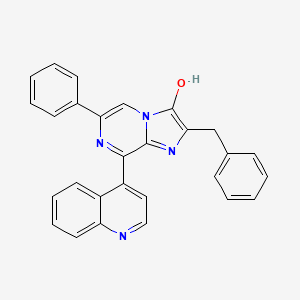 2-Benzyl-6-phenyl-8-quinolin-4-ylimidazo[1,2-a]pyrazin-3-ol