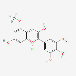 molecular formula C17H15ClO7 B12411032 Europinidin Chloride-d3 