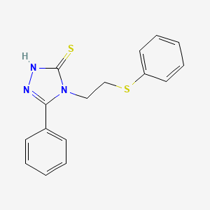 3-phenyl-4-(2-phenylsulfanylethyl)-1H-1,2,4-triazole-5-thione