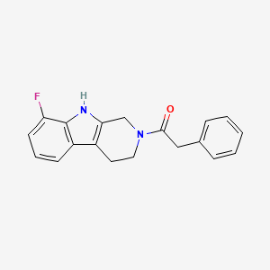 1-(8-Fluoro-1,3,4,9-tetrahydropyrido[3,4-b]indol-2-yl)-2-phenylethanone