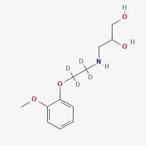 molecular formula C12H19NO4 B12411065 Decarbazolyl Carvedilol-d4 