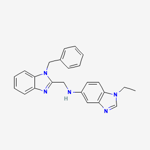 1-ethyl-N-[[1-(phenylmethyl)-2-benzimidazolyl]methyl]-5-benzimidazolamine