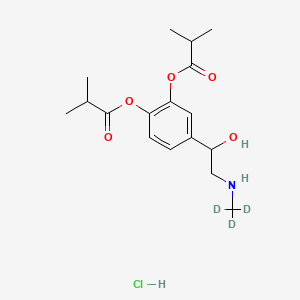 molecular formula C17H26ClNO5 B12411075 Epinephrine impurity 19-d3 (hydrochloride) 