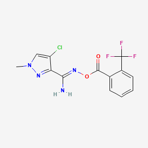 O3-[2-(trifluoromethyl)benzoyl]-4-chloro-1-methyl-1H-pyrazole-3-carbohydroximamide