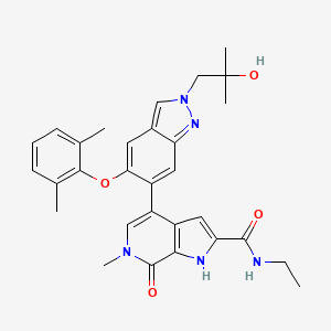 molecular formula C30H33N5O4 B12411085 Brd4-BD1/2-IN-2 