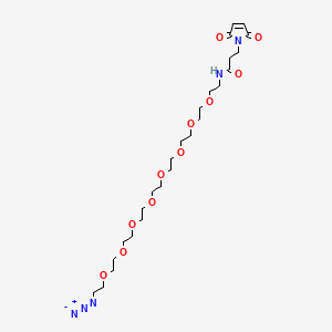 molecular formula C25H43N5O11 B12411087 Azido-PEG8-Mal 